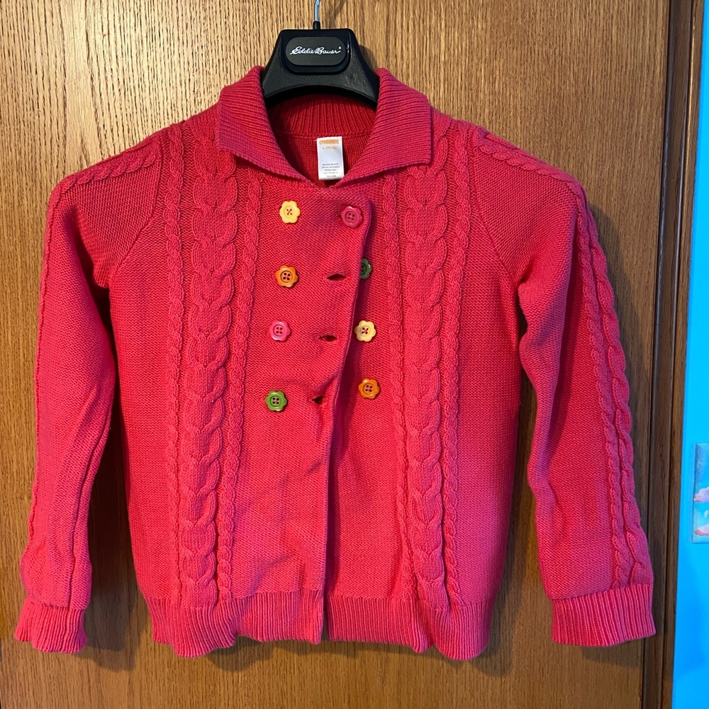 Kids Gymboree Pink Button Down Sweater
